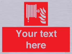 Custom Fire hose reel Sign